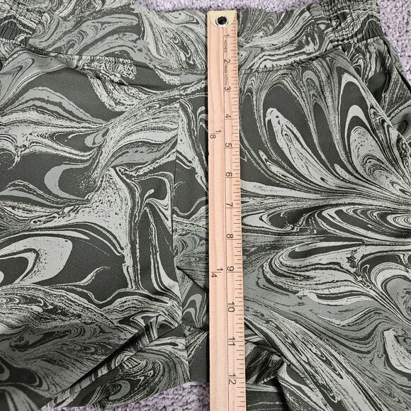 Athleta Pants Womens 6 Green Brooklyn Joggers Marbled Print Stretch Outdoors - Picture 7 of 10